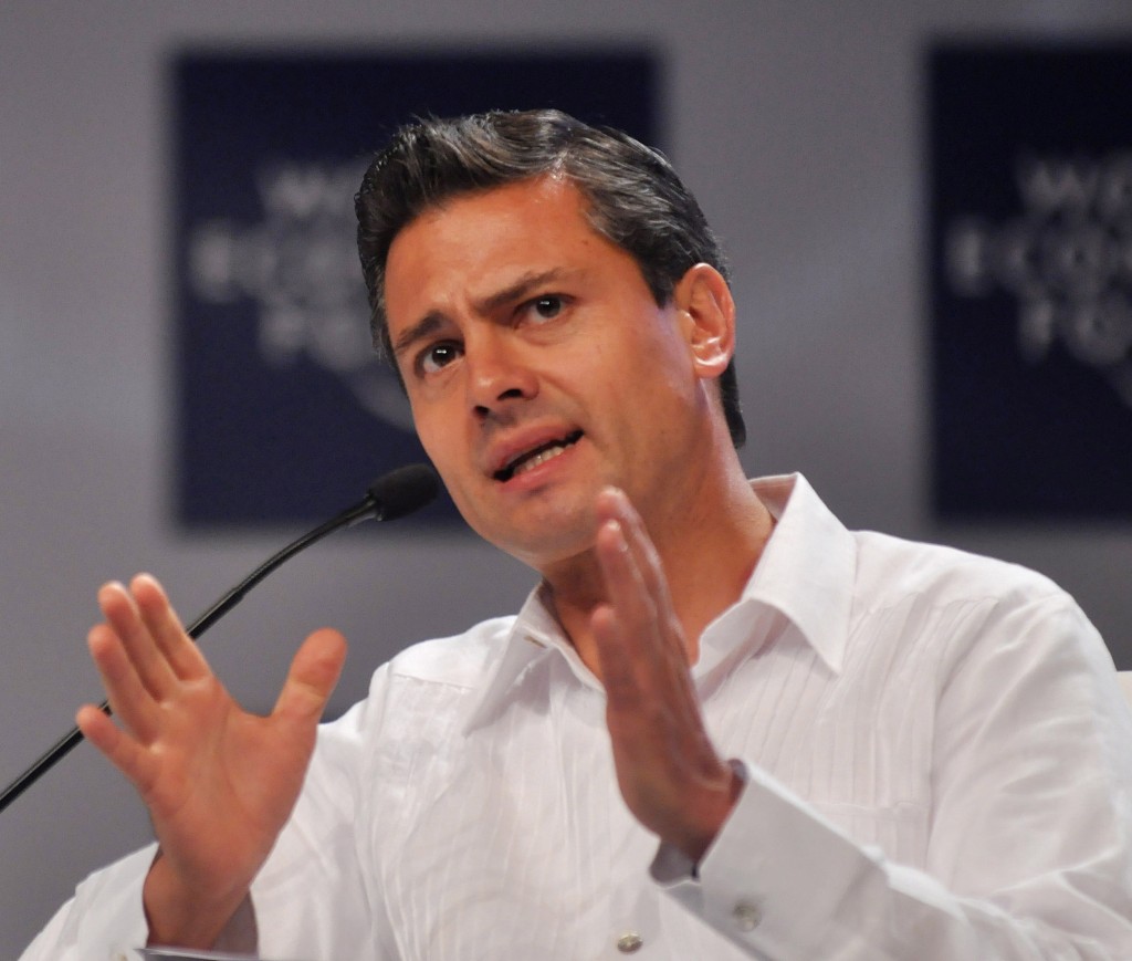 Enrique Peña Nieto au Forum économique Mondial en 2010