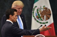 Enrique Peña Nieto et Donald Trump à Mexico en août 2016